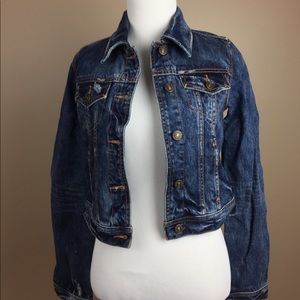 Abercrombie & Fitch Medium Wash Blue Jean Jacket